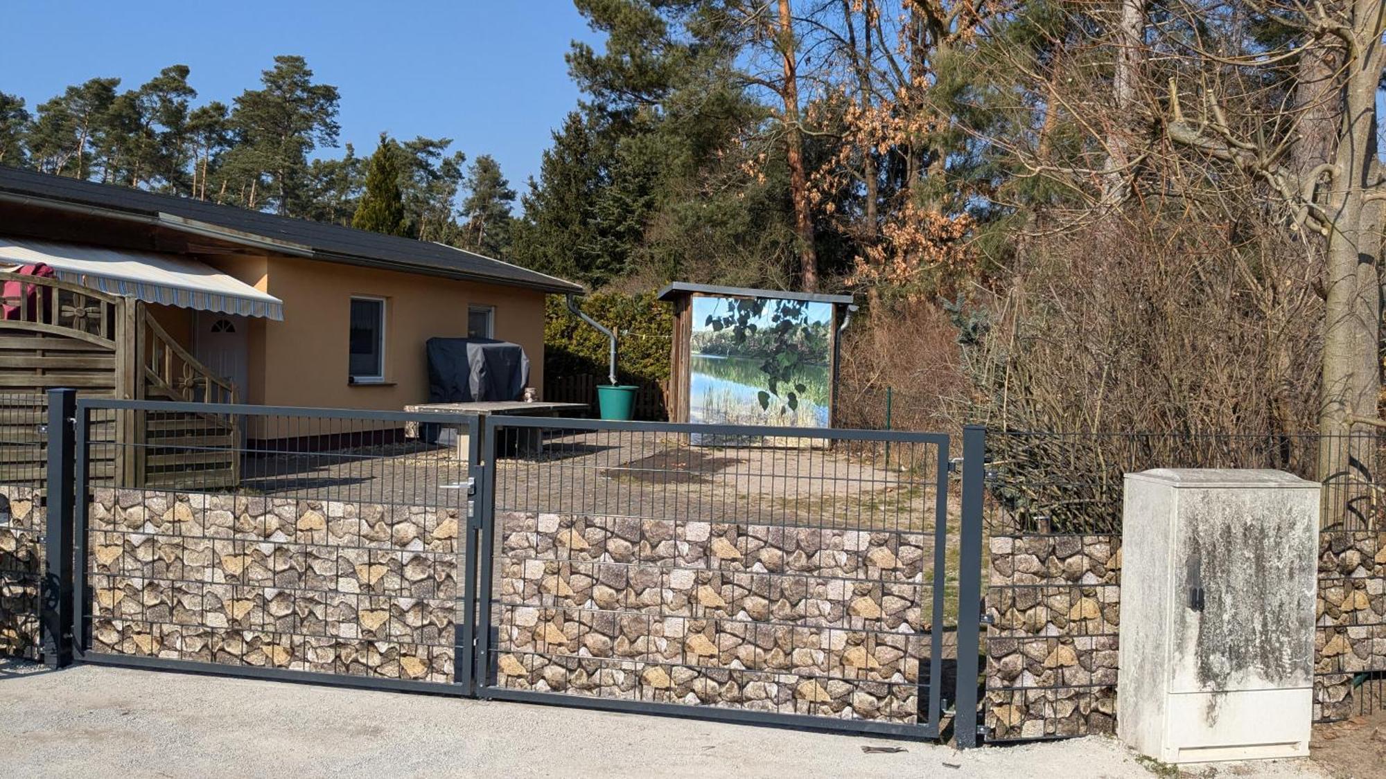 Spreewaldhaeuser Golinski Mit Kamin Am Neuendorfer See Alt Schadow Exterior foto