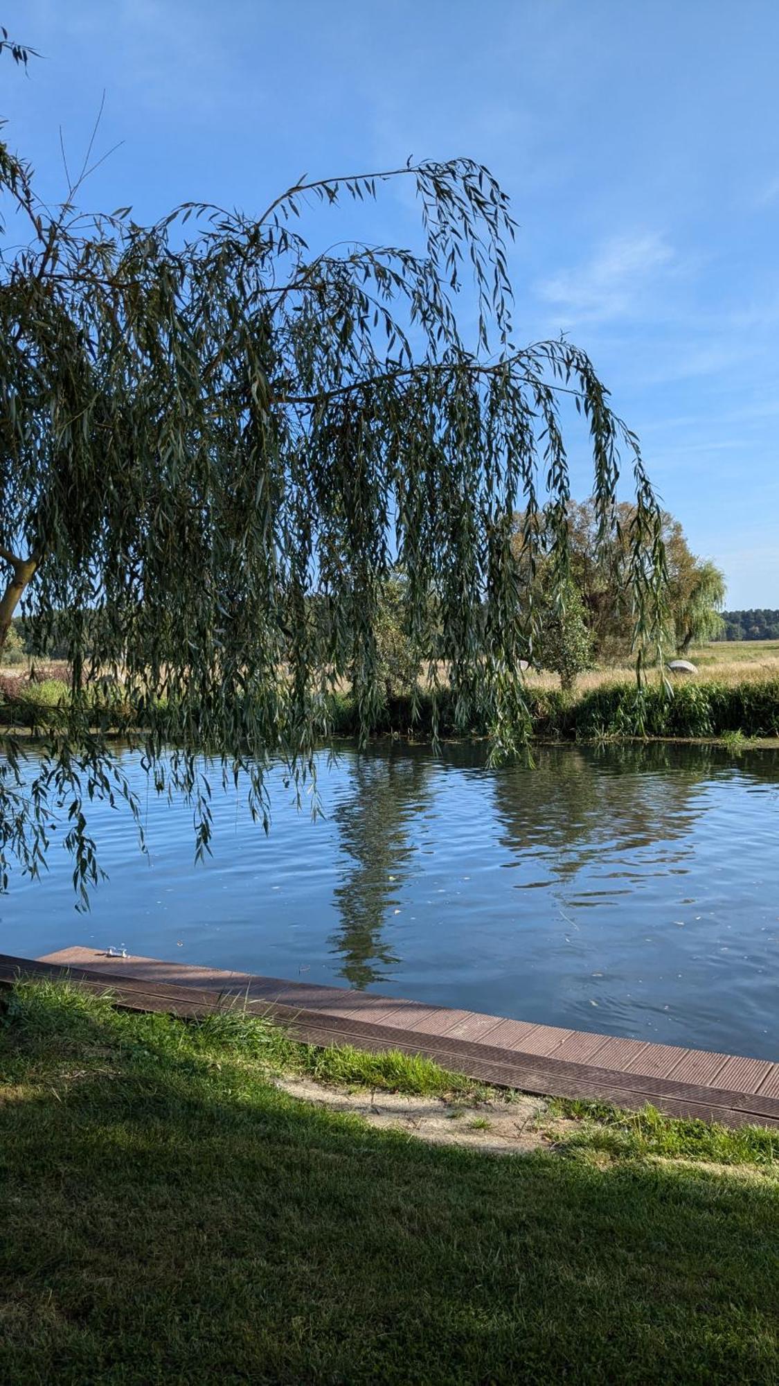 Spreewaldhaeuser Golinski Mit Kamin Am Neuendorfer See Alt Schadow Exterior foto
