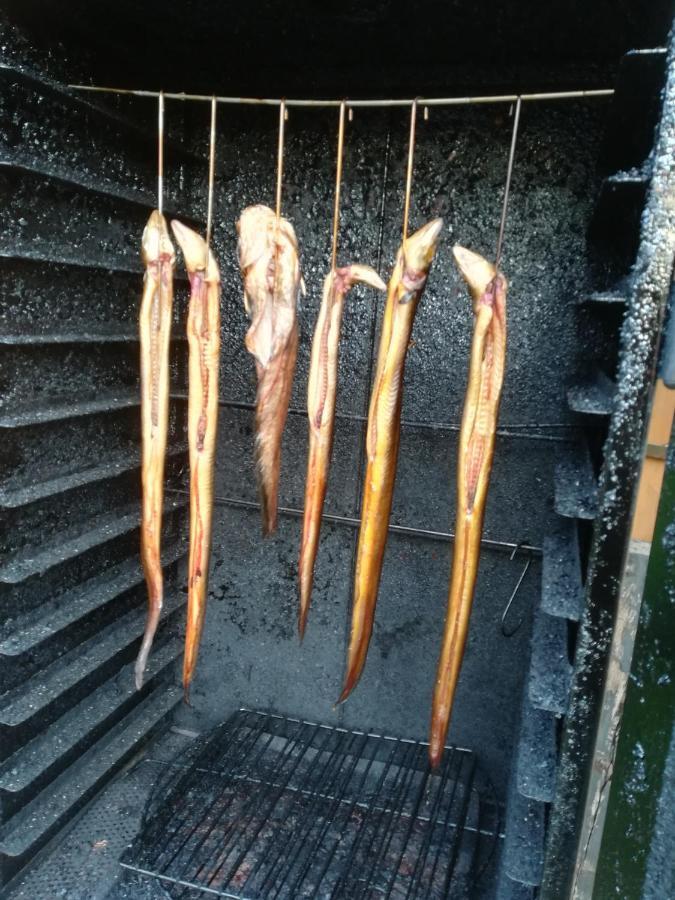 Spreewaldhaeuser Golinski Mit Kamin Am Neuendorfer See Alt Schadow Exterior foto